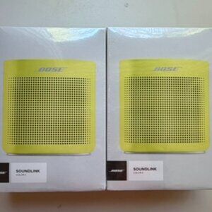 2 Bose SoundLink Color Bluetooth Speakers New in Box - Neon Palm Springs Vibes